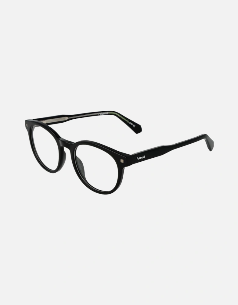 Eco Acetate Full-Rim Round Glasses Unisex - Black Frames