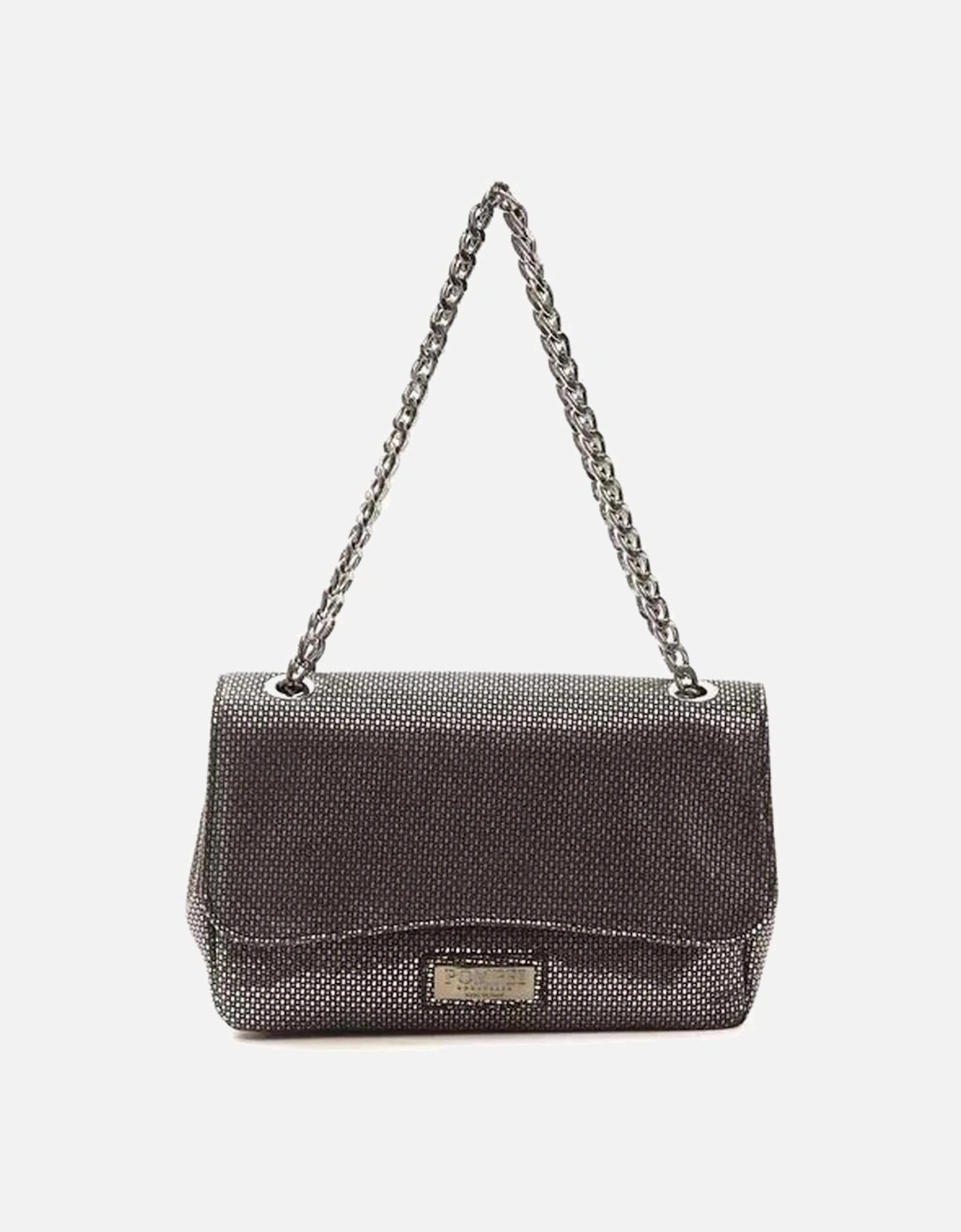 Luxurious Gray Leather Crossbody Bag with Logo-lined Interior Women, 6 of 5