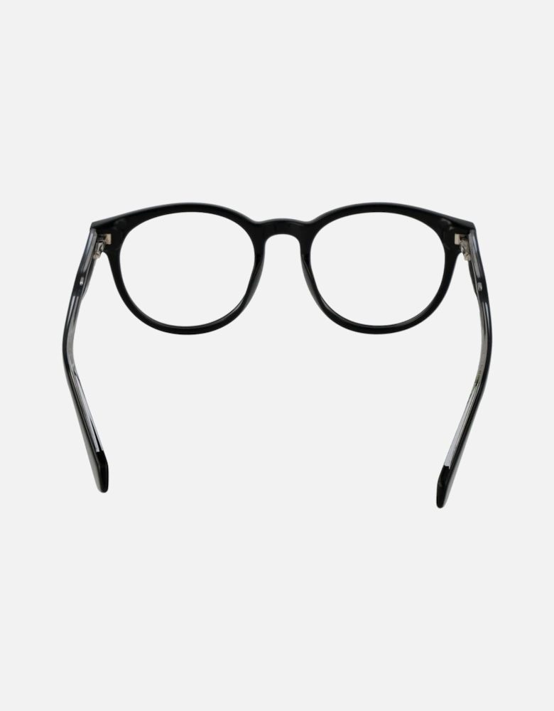 Eco Acetate Full-Rim Round Glasses Unisex - Black Frames