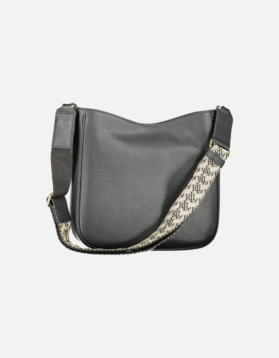 Snap Closure Shoulder Bag with Contrasting Details Women - Black