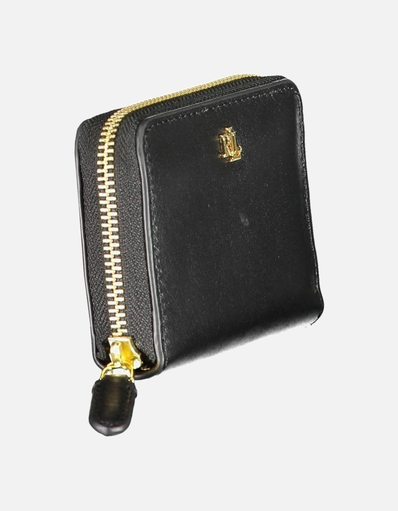 Bifold Wallet with Card and Coin Compartments Women - Black