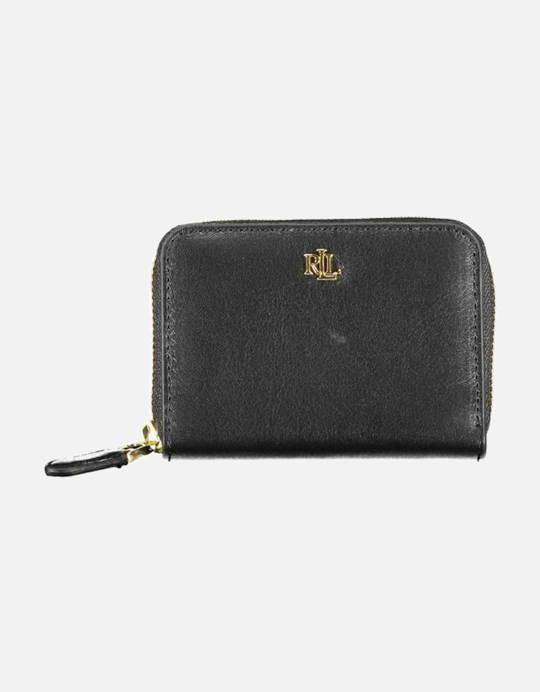 Bifold Wallet with Card and Coin Compartments Women - Black