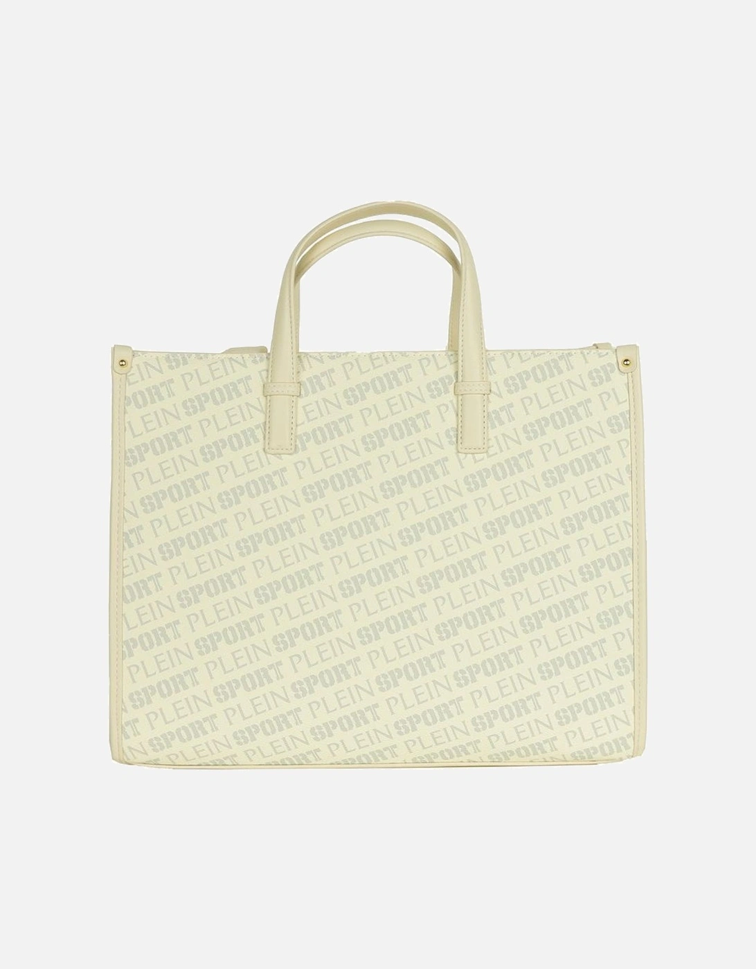 Logo Print Tote Women - White Shoulder Bags