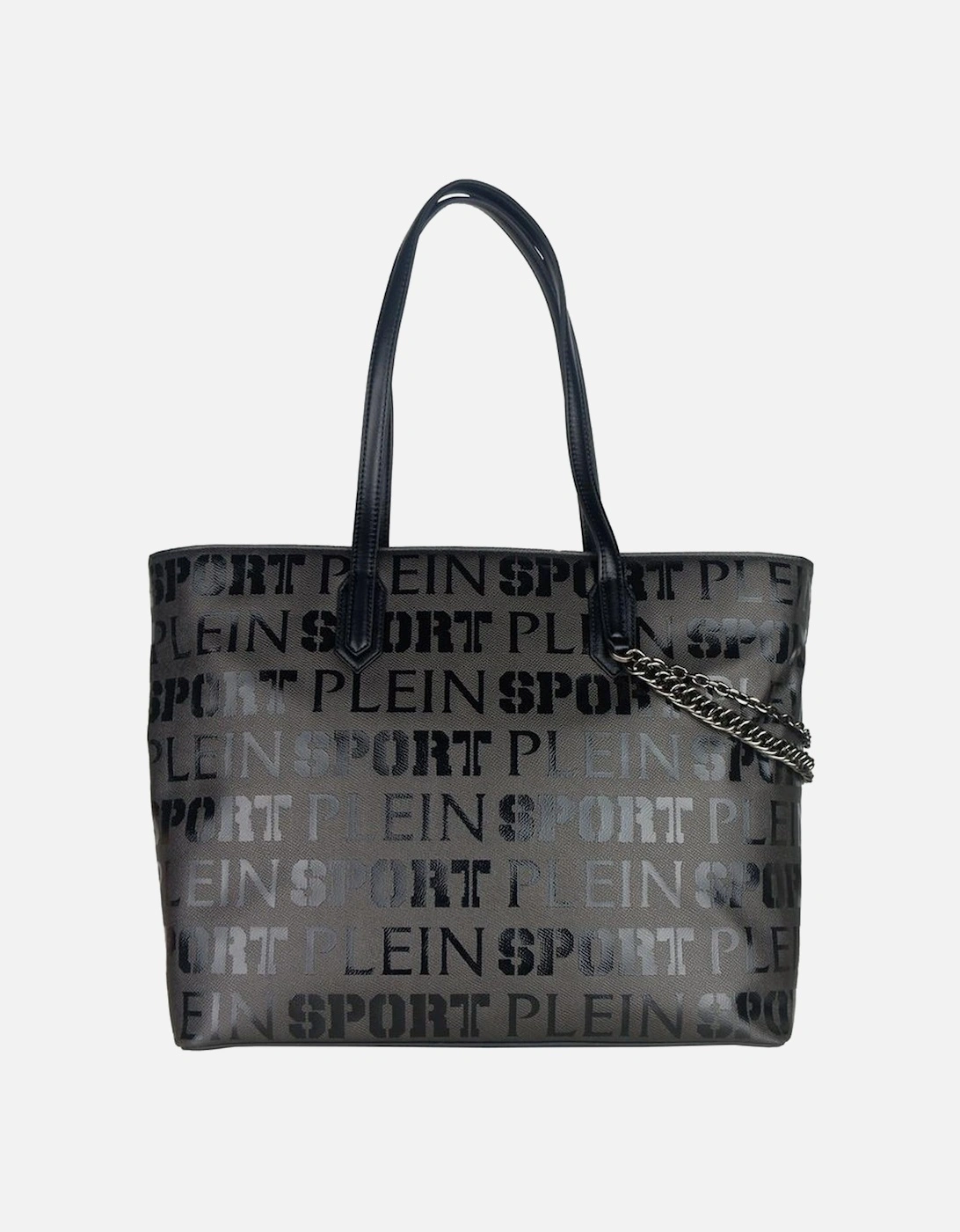 AllOver Logo Print Tote Bag Women - Black Shoulder Bags