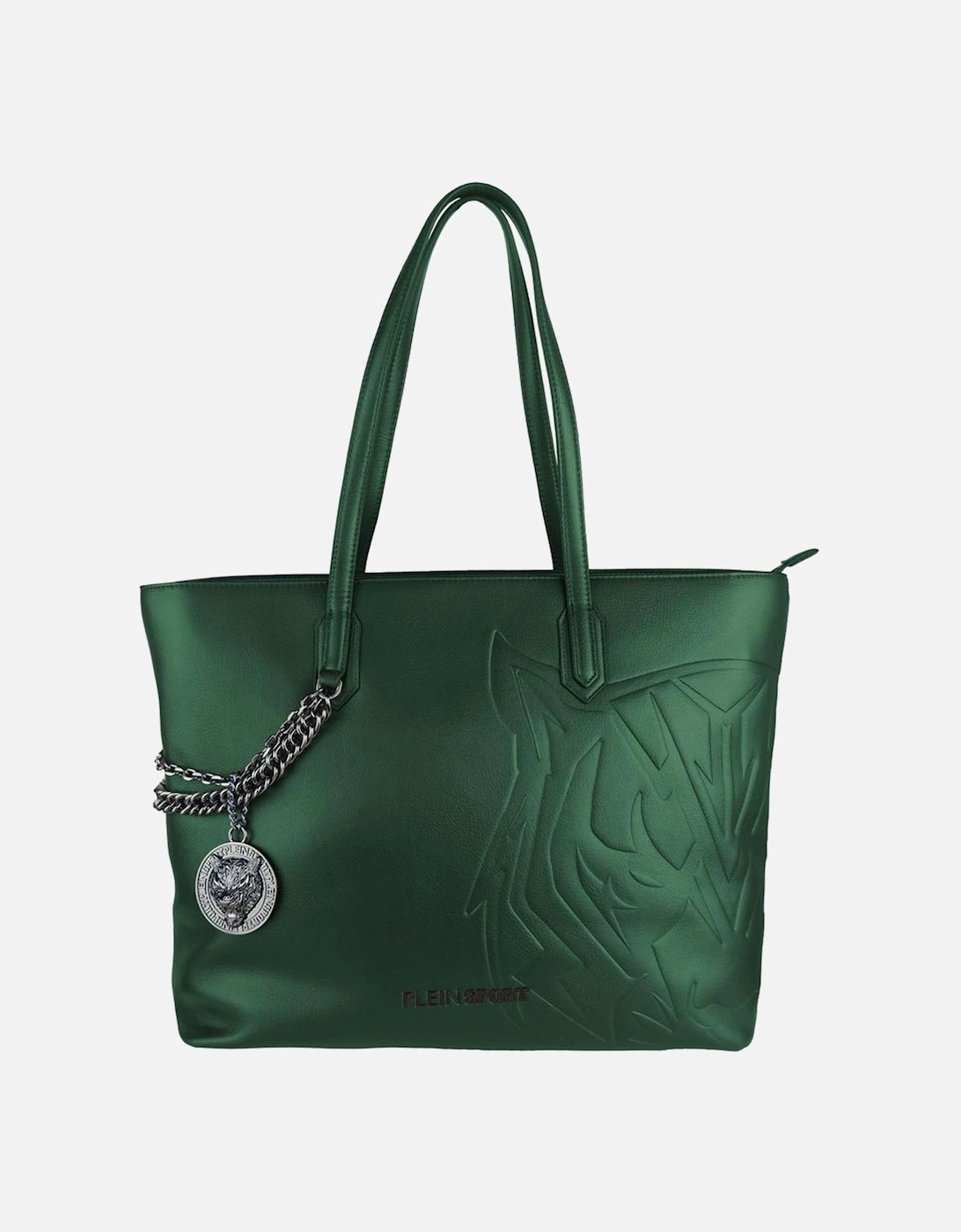 Tiger Embossed Tote PLSP7590 Women - Green Shoulder Bags, 4 of 3