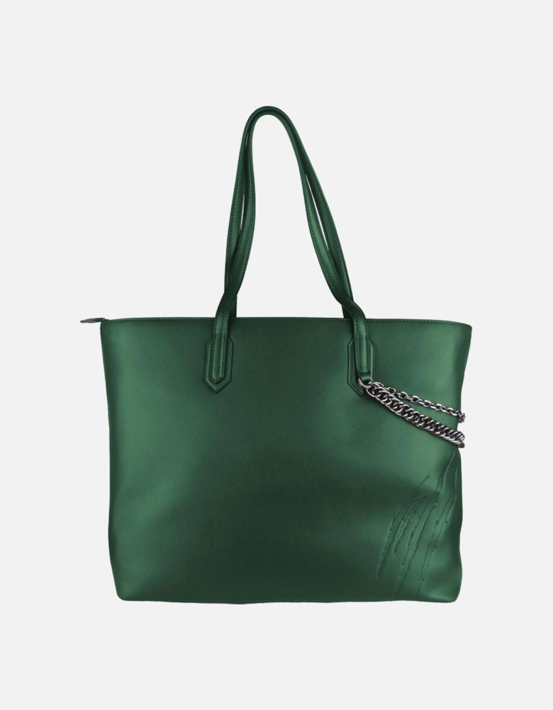 Tiger Embossed Tote PLSP7590 Women - Green Shoulder Bags