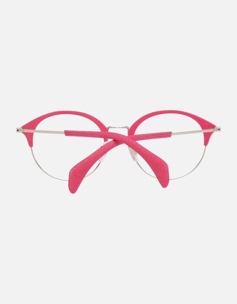 VPL870J Pink Round Eyeglasses Women - Multicolor Frames
