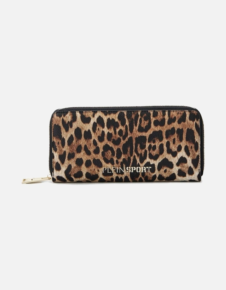 Leopard Print Zip Wallet PLSP11005 Women - Brown