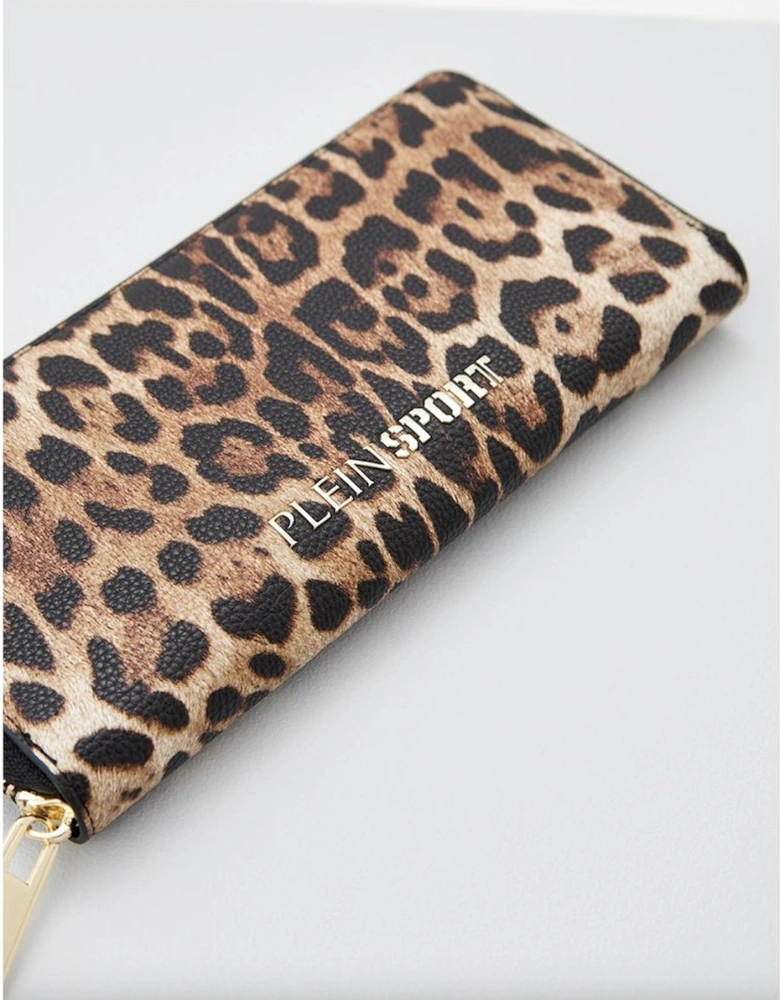 Leopard Print Zip Wallet PLSP11005 Women - Brown