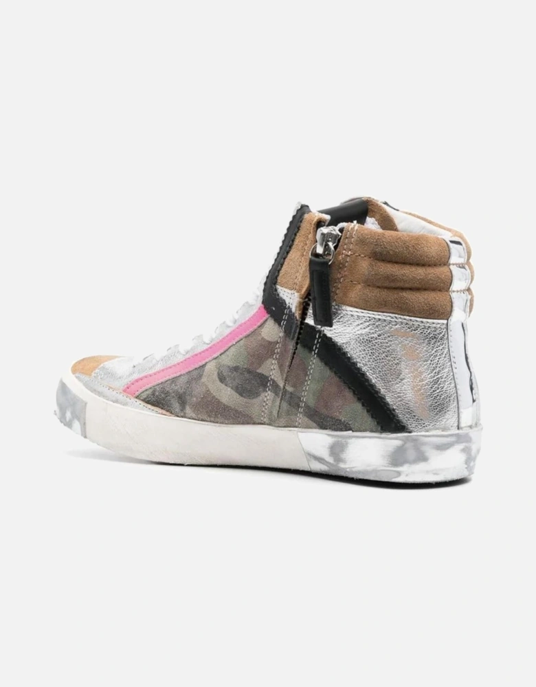 Paris Camouflage HighTop Sneakers Women - Army