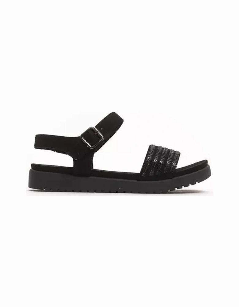 Embellished Flat Sandals Casual Style Women - Black