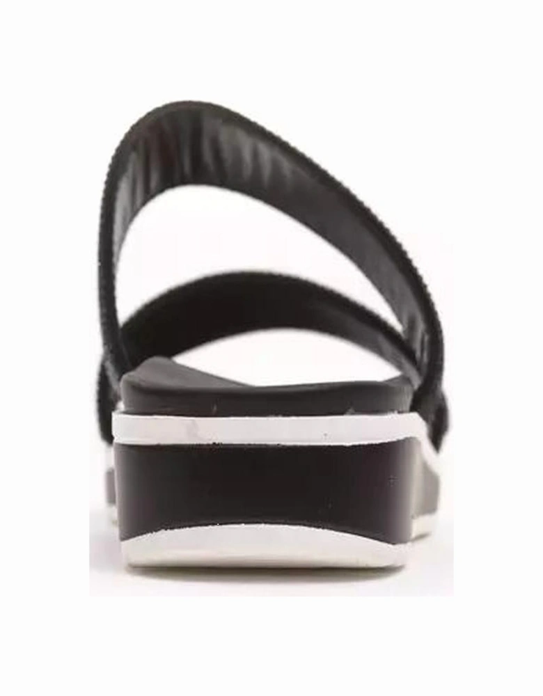 Wedge Sandals Double Strap Style Women - Black