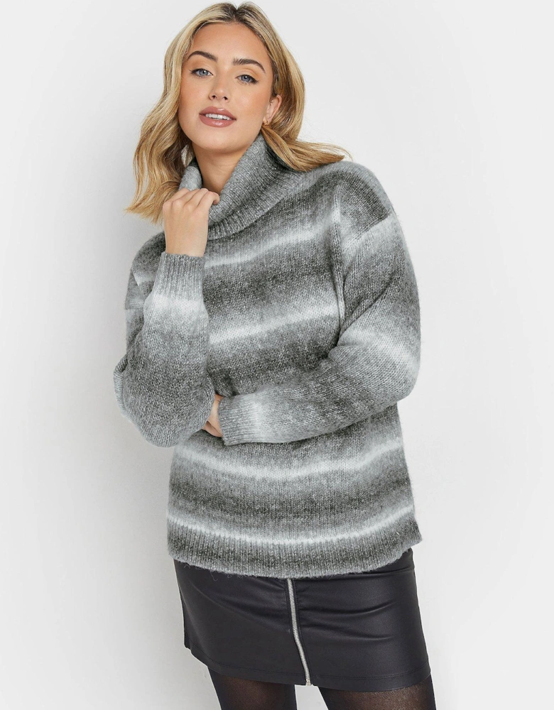 Turtle Neck Jumper - Grey