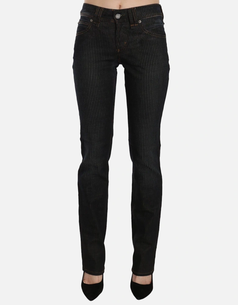 Pinstripe Jeans Women - Black Jeans
