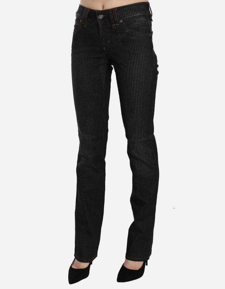 Pinstripe Jeans Women - Black Jeans