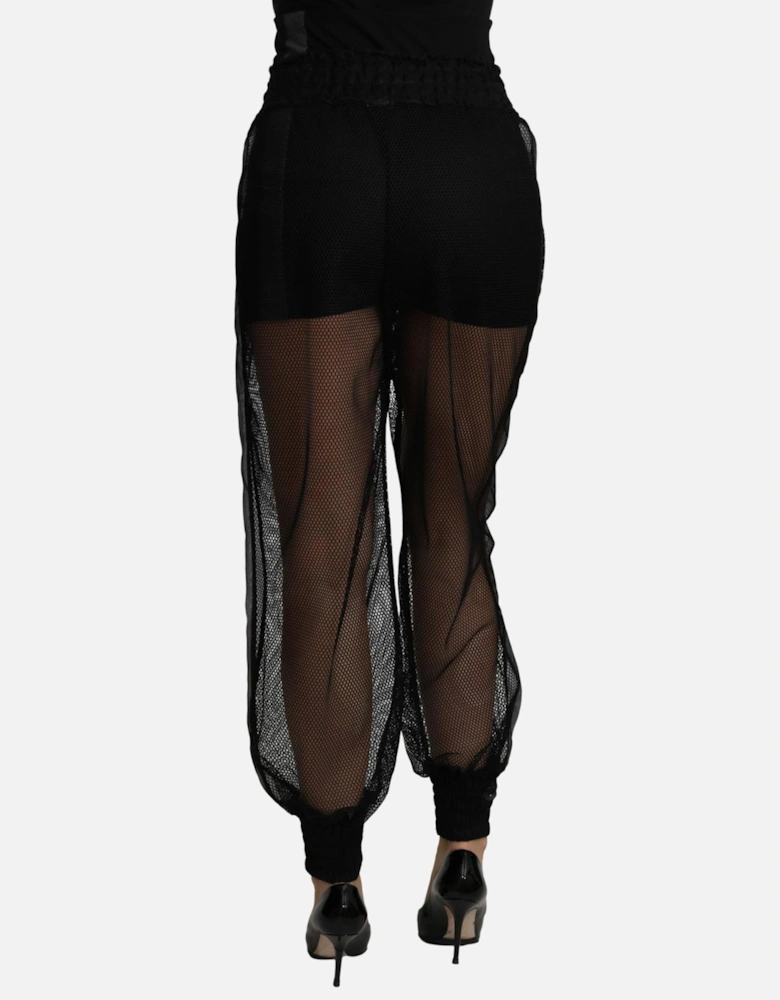 Mesh Panel Trousers PAN71100 Women - Black Jeans