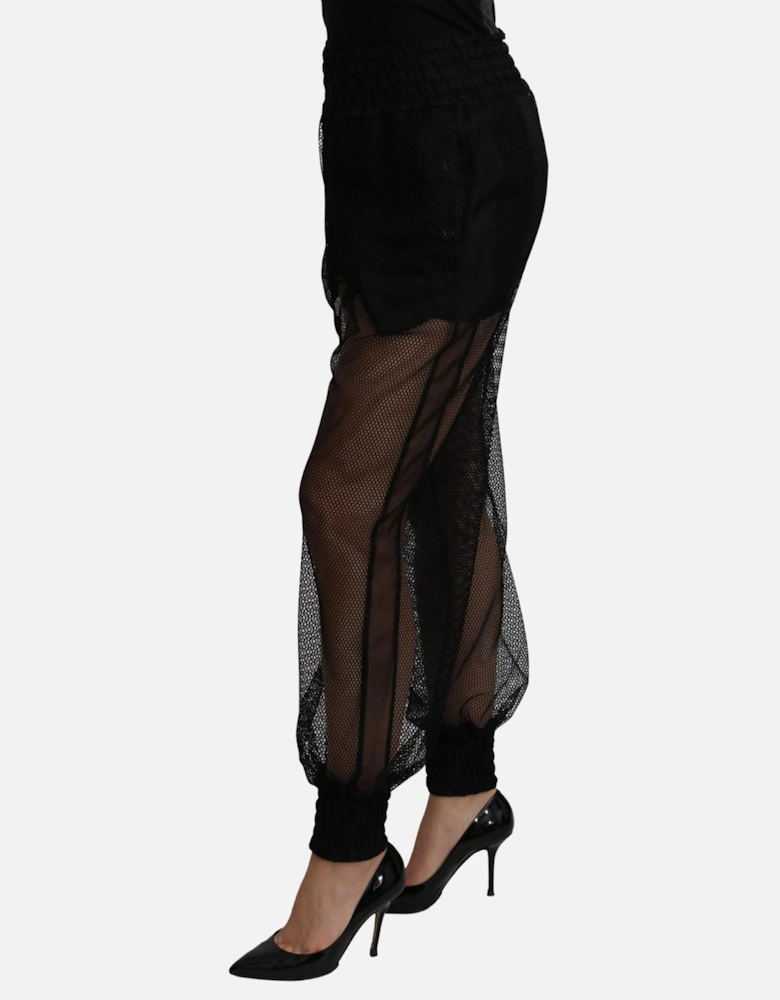Mesh Panel Trousers PAN71100 Women - Black Jeans