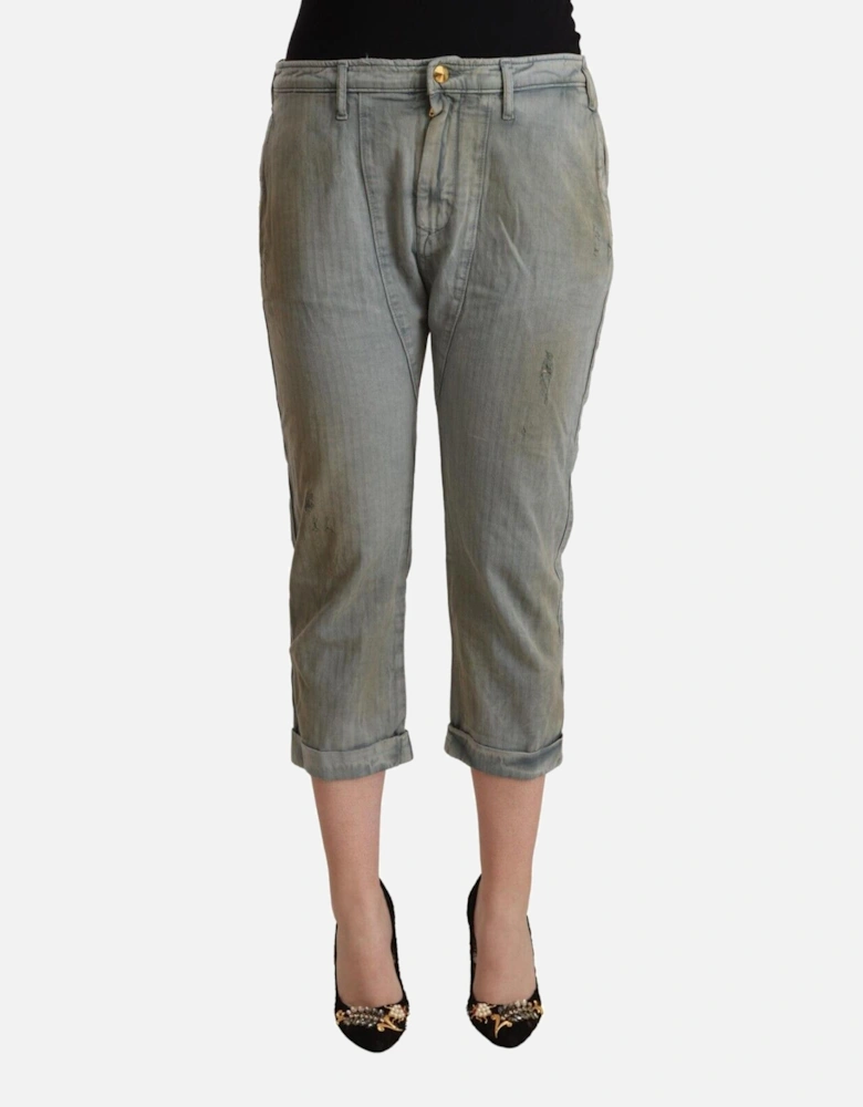 Capri PantsRelaxed Fit Women - Gray Jeans