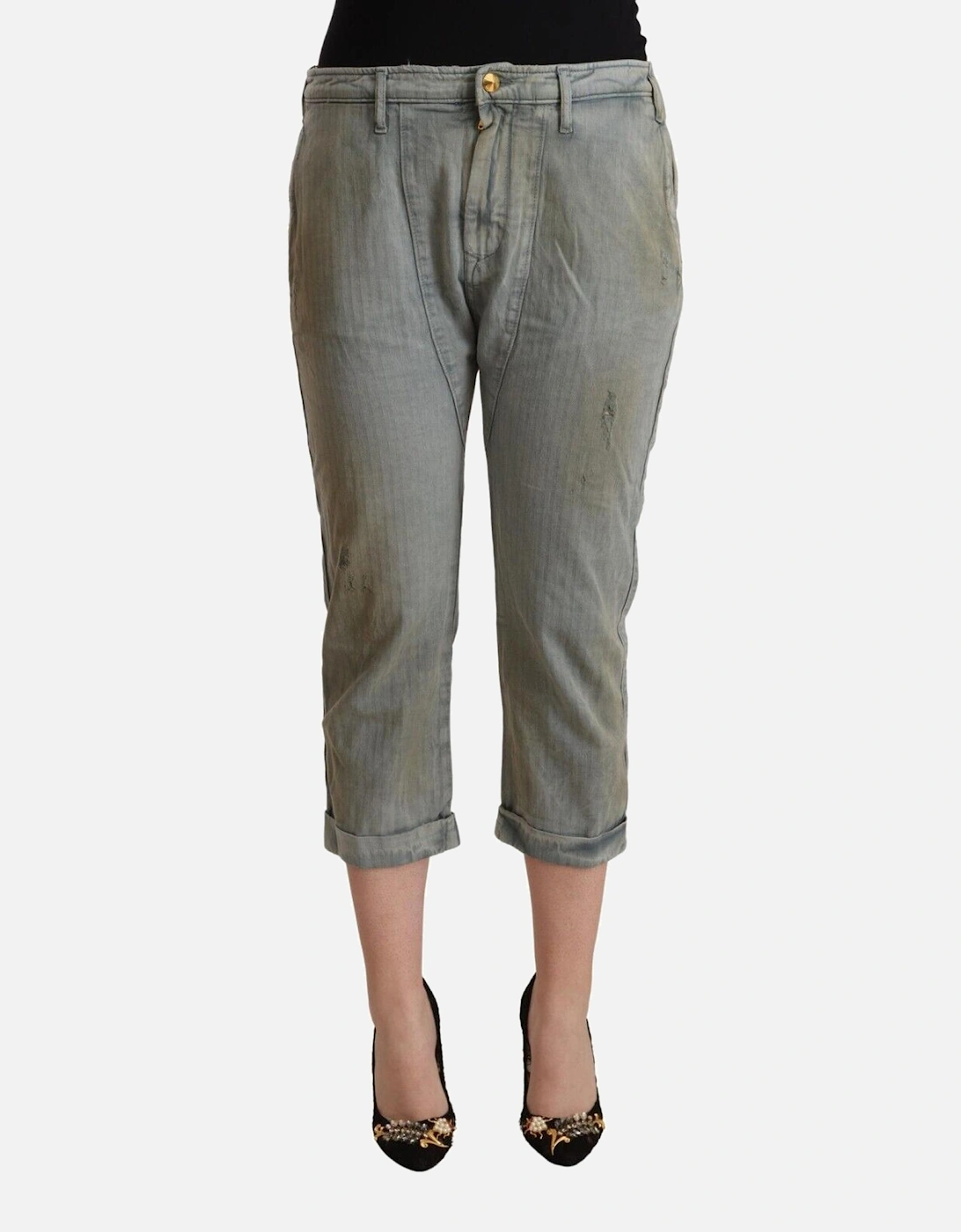 Capri PantsRelaxed Fit Women - Gray Jeans, 4 of 3