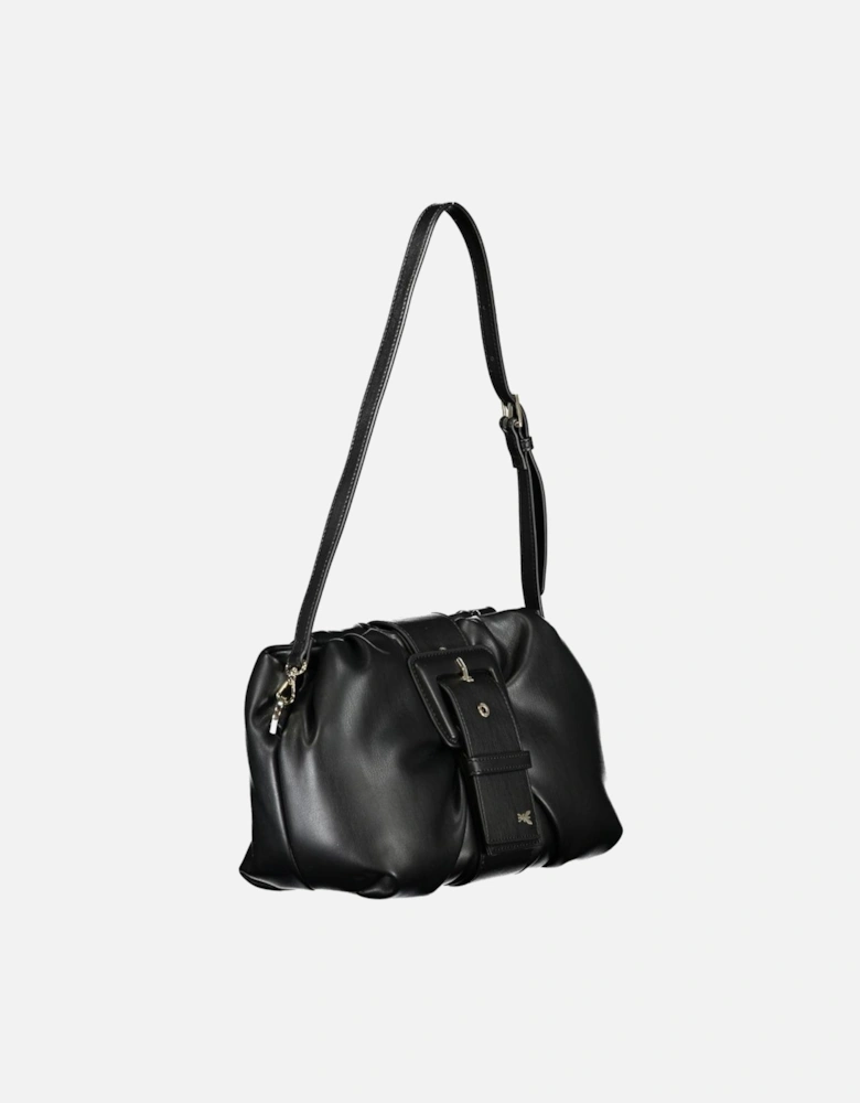 Contrasting Detail Handbag with Removable Strap and Internal Pocket