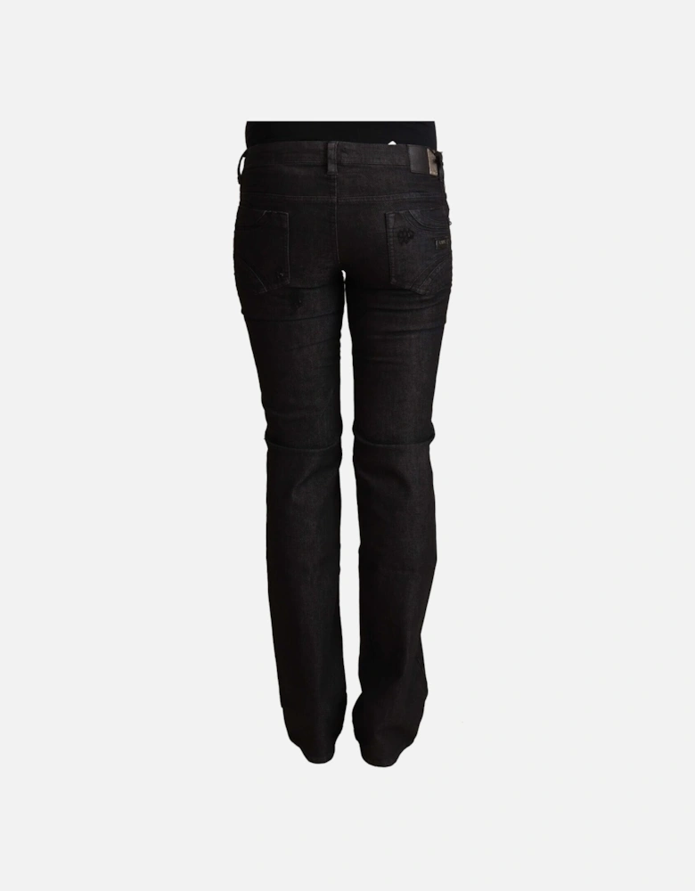 Straight Leg Jeans Women - Black Jeans