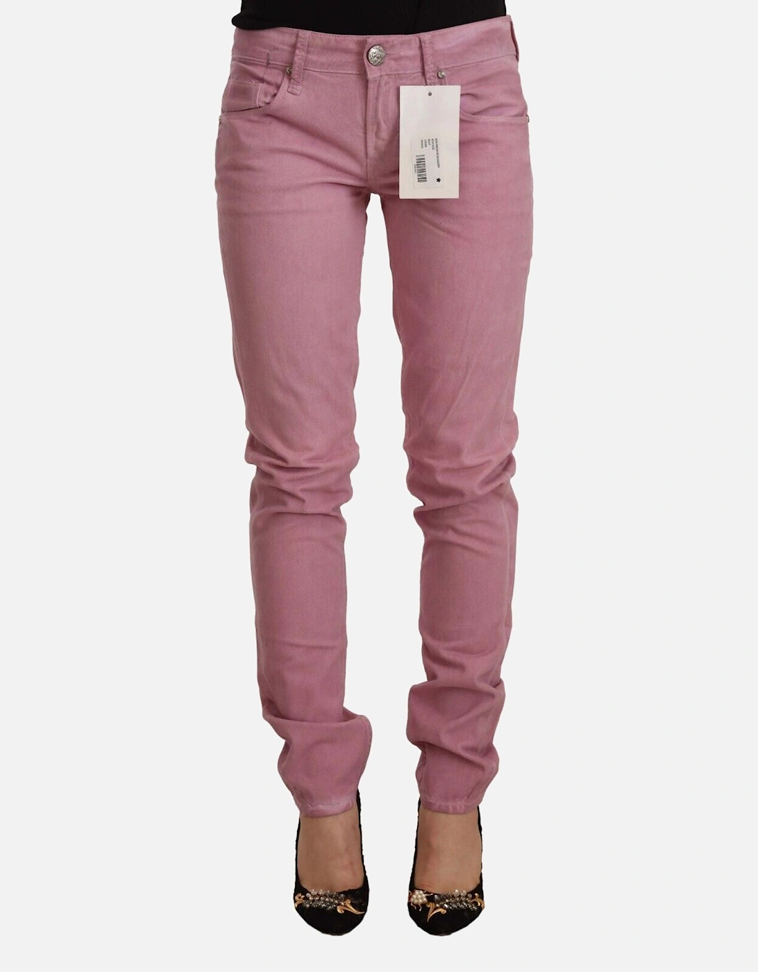 Pink Jeans Casual Style Women Jeans, 4 of 3
