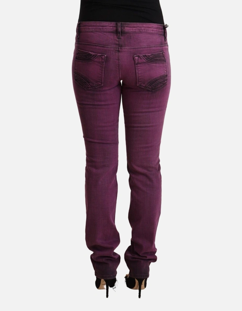 Purple Slim Fit Jeans Women Jeans