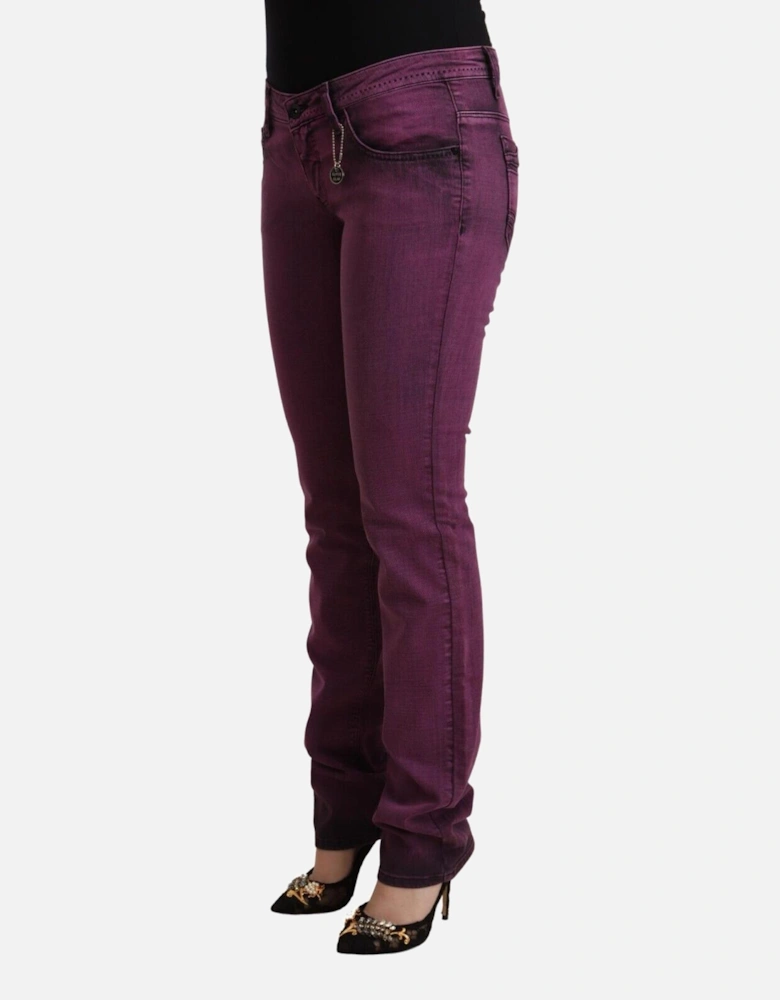 Purple Slim Fit Jeans Women Jeans