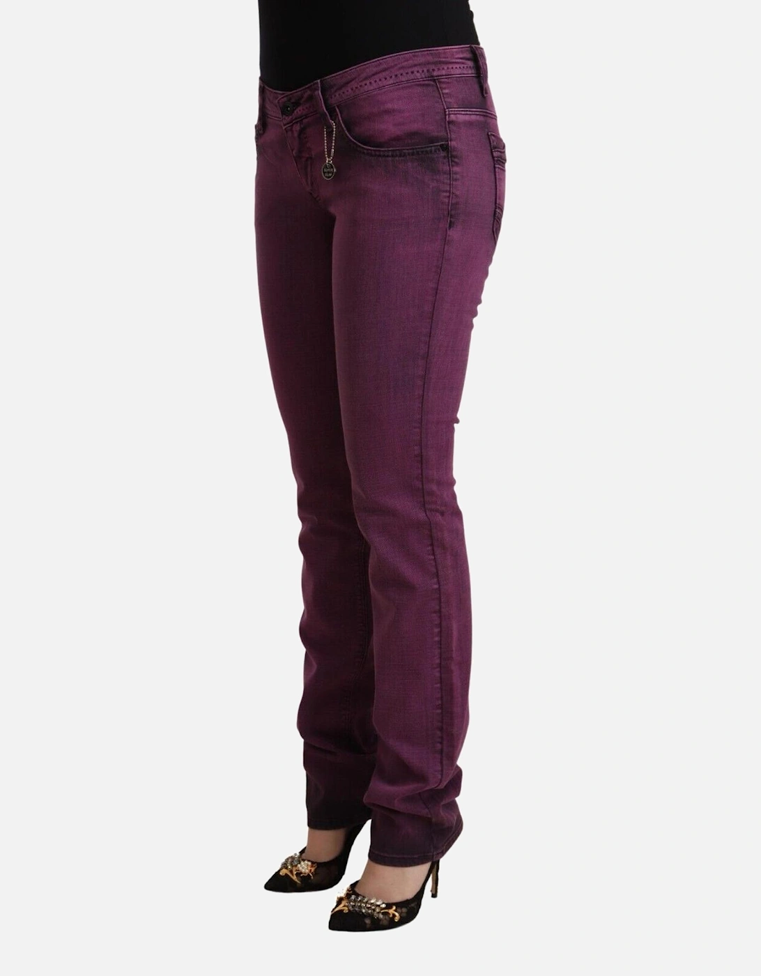 Purple Slim Fit Jeans Women Jeans