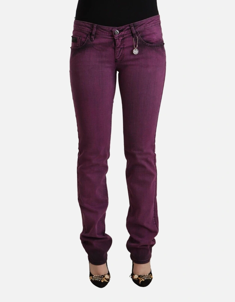 Purple Slim Fit Jeans Women Jeans