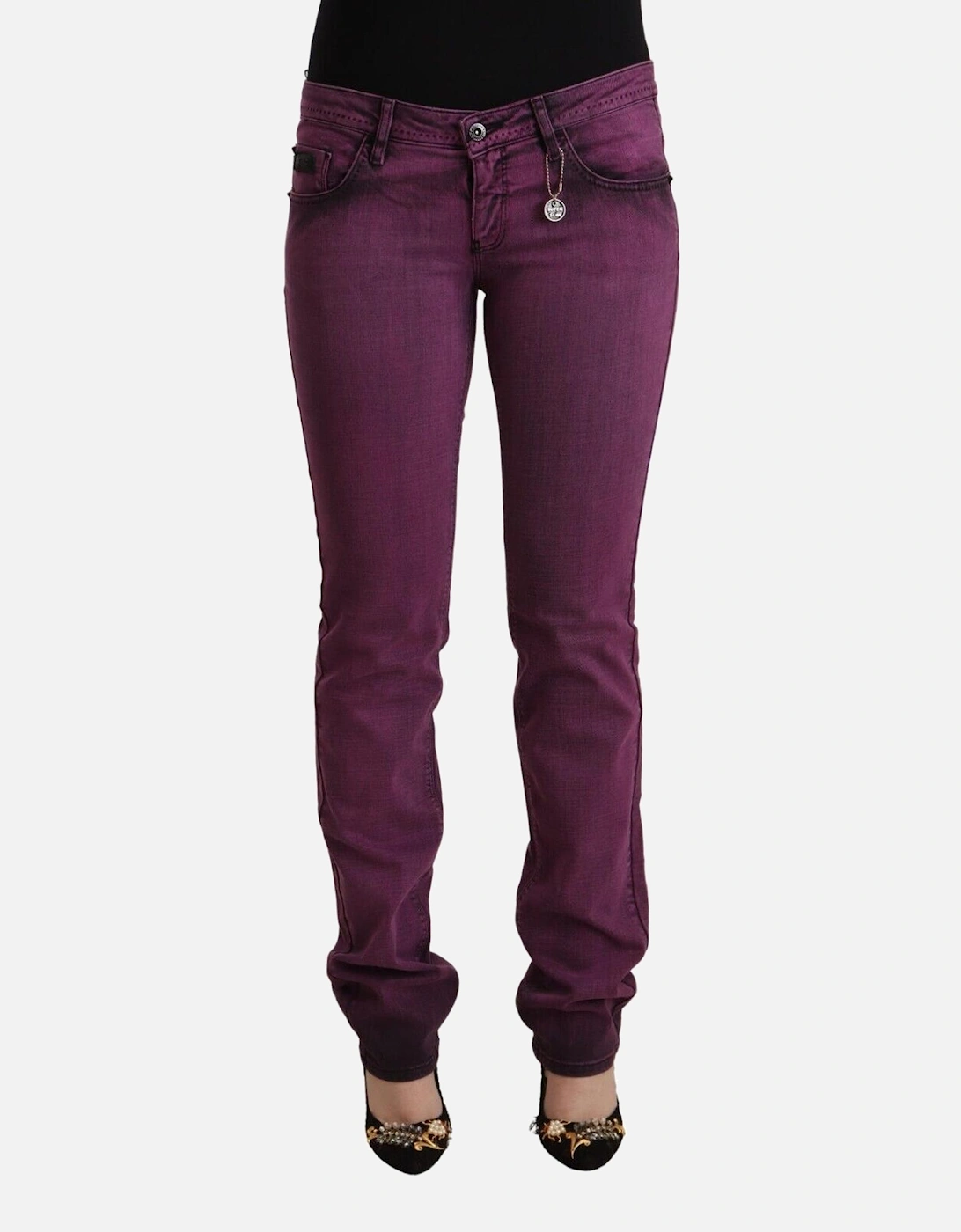 Purple Slim Fit Jeans Women Jeans, 4 of 3