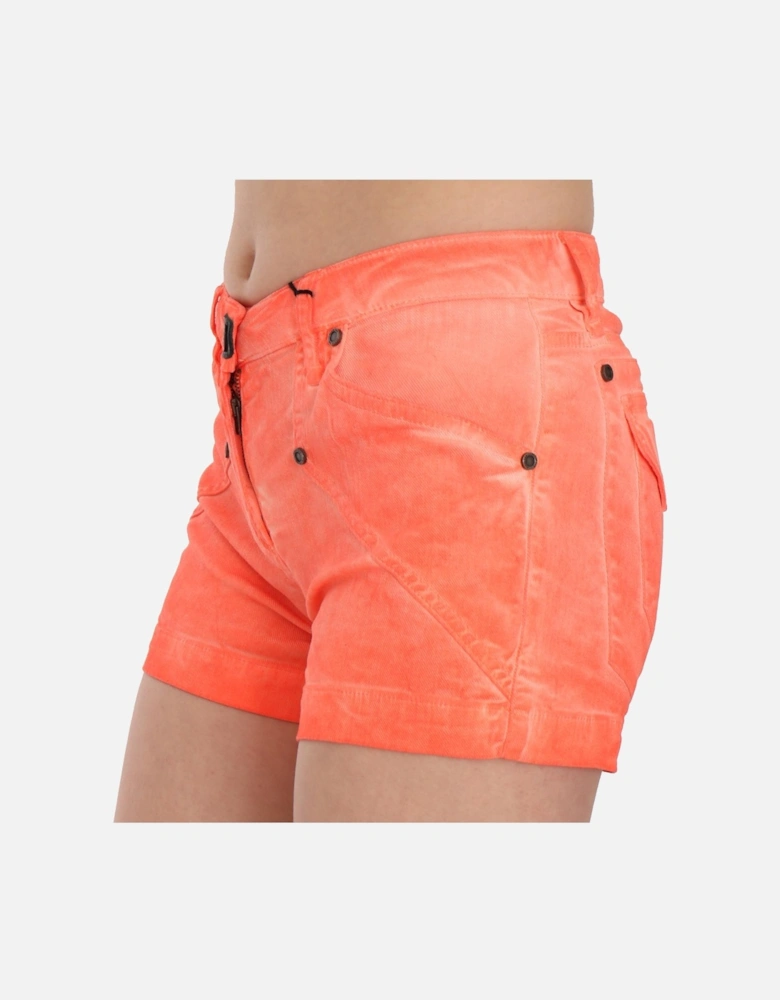 Corduroy Shorts PAN70245 Women - Orange
