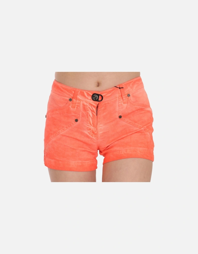 Corduroy Shorts PAN70245 Women - Orange