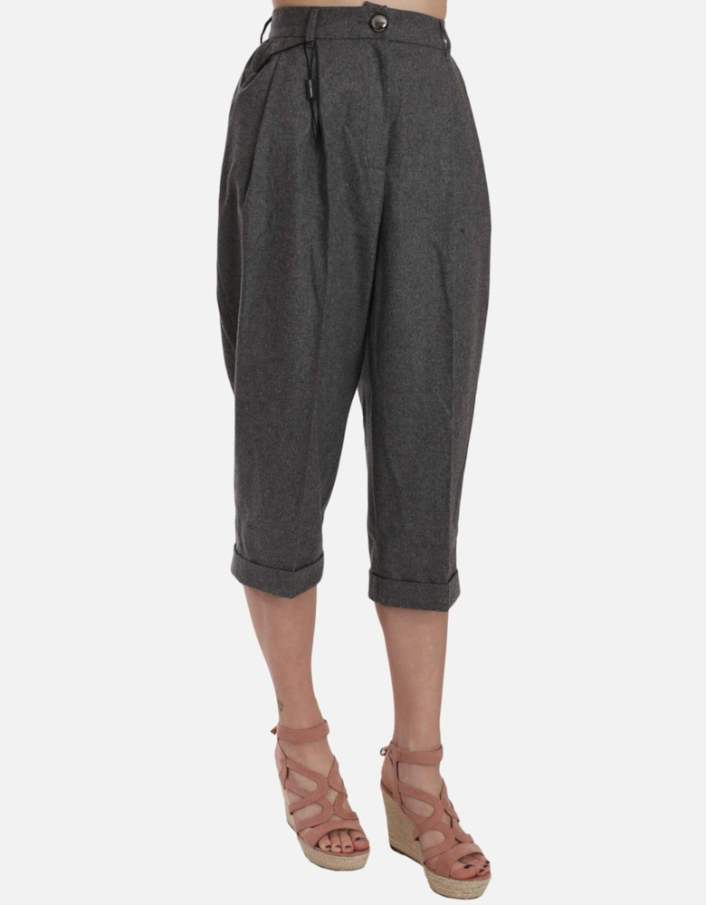Dolce Gabbana Wool Capri Pants PAN70005 Women - Gray Jeans