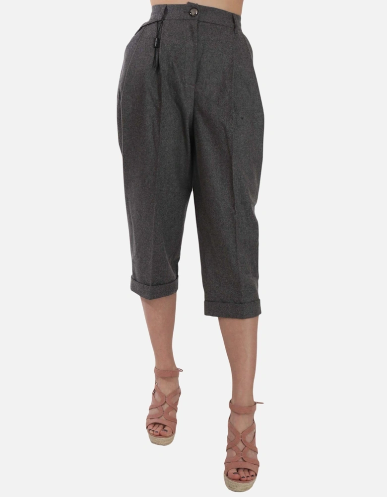 Dolce Gabbana Wool Capri Pants PAN70005 Women - Gray Jeans