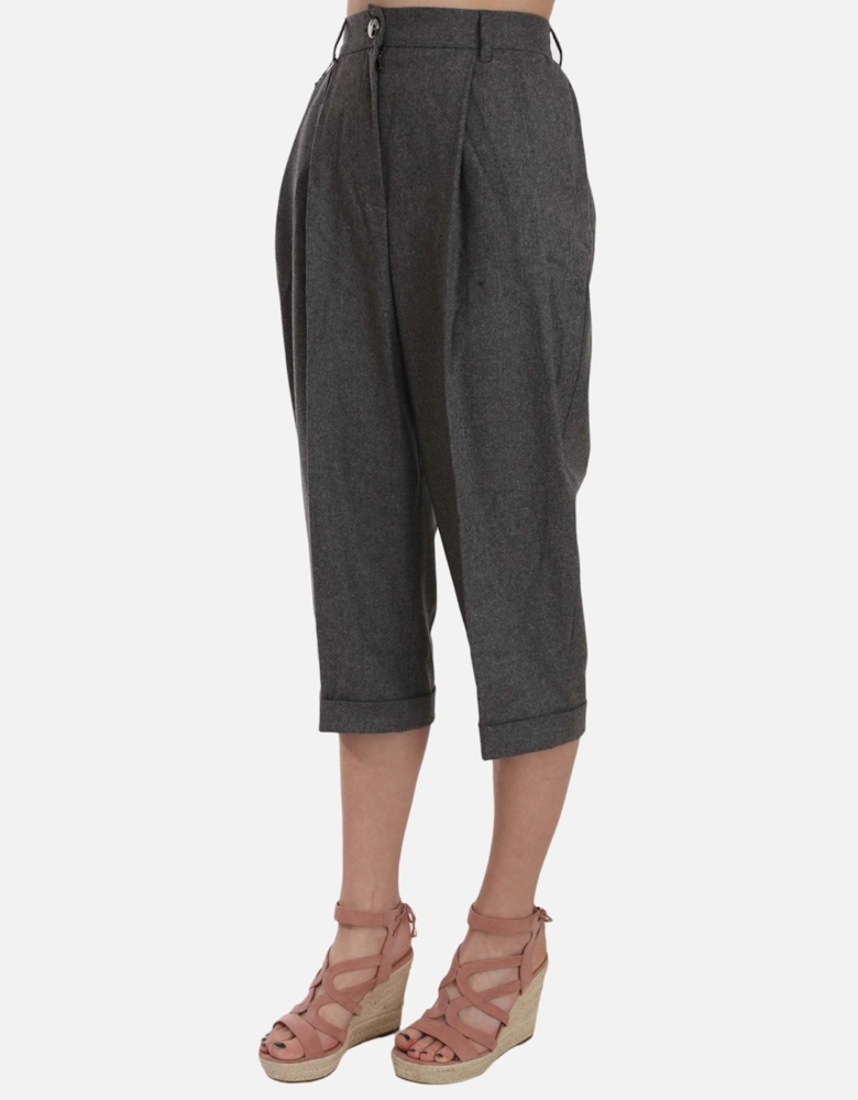 Dolce Gabbana Wool Capri Pants PAN70005 Women - Gray Jeans
