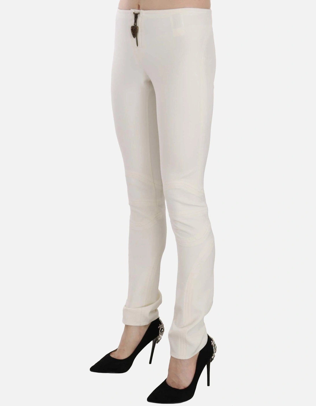 PAN70376 White Trousers Women Jeans
