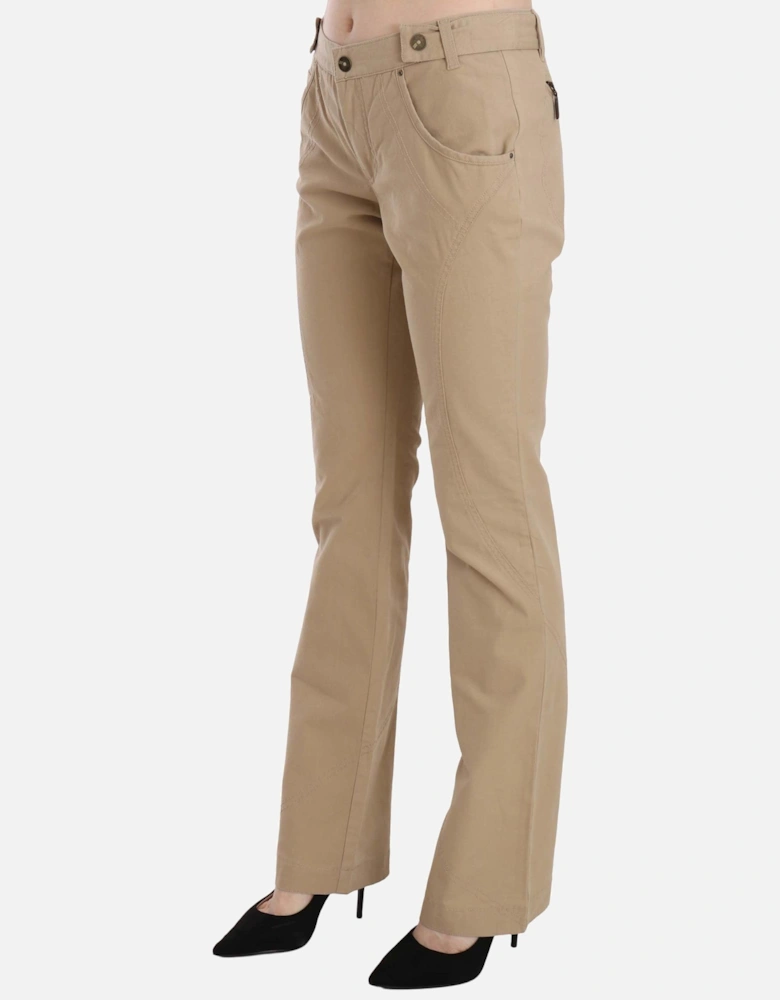 Casual Pants Beige Women Jeans