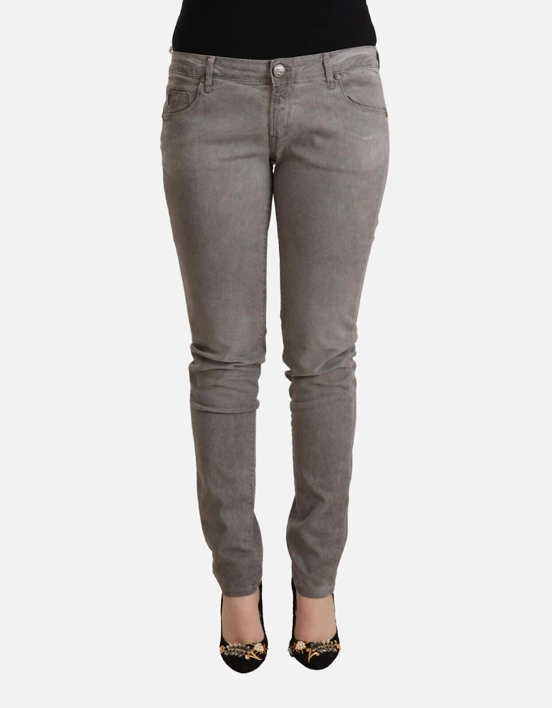 Gray Jeans Casual Style Women Jeans, 4 of 3