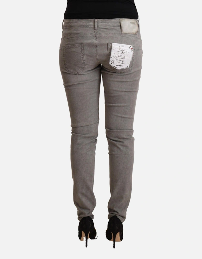 Gray Jeans Casual Style Women Jeans