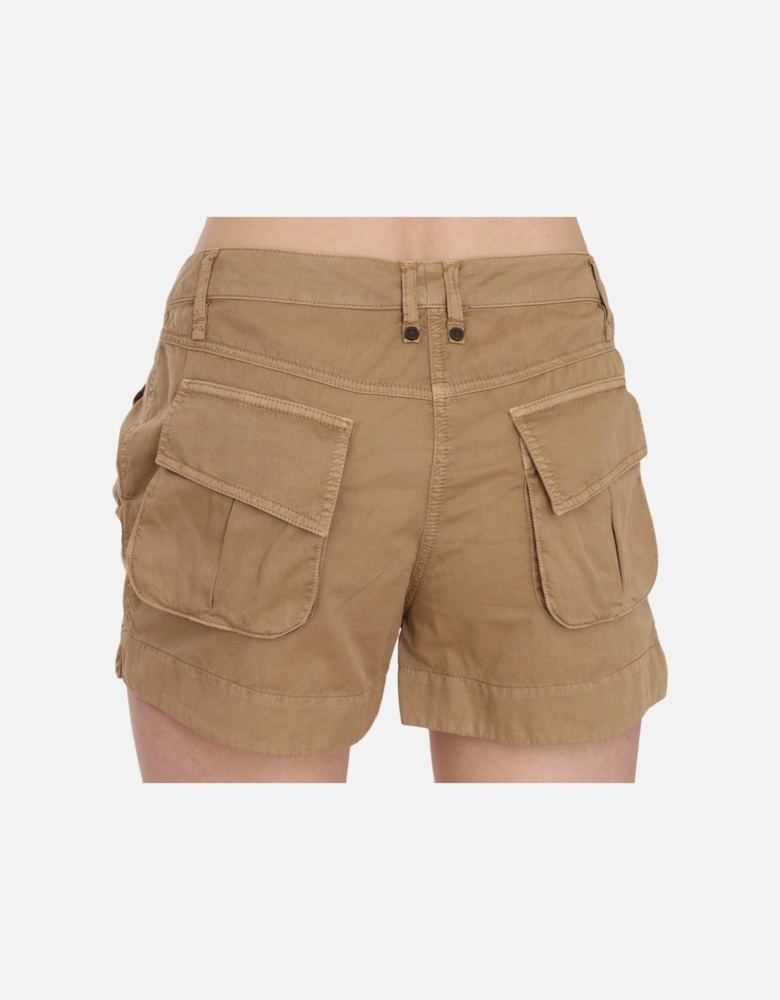 Pleated Shorts Relaxed Fit Women - Brown