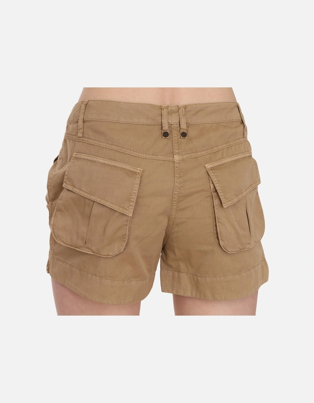 Pleated Shorts Relaxed Fit Women - Brown