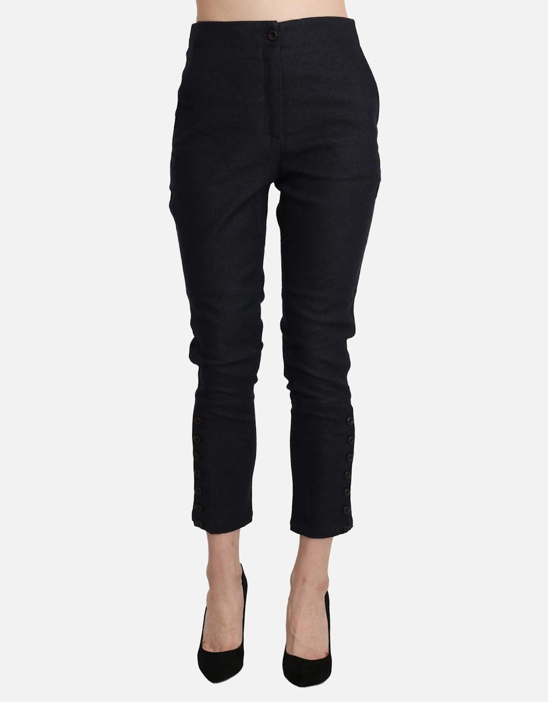 PAN71131 Cropped Pants Women - Black Jeans, 5 of 4