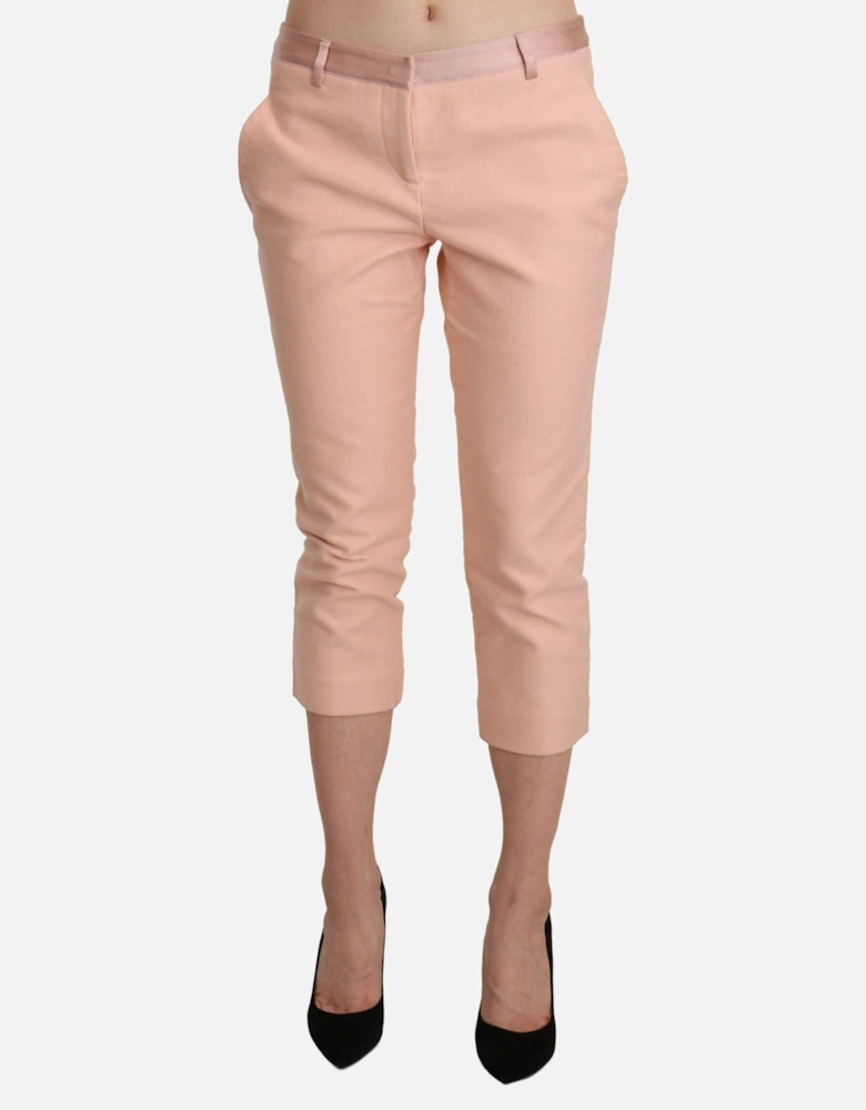 Capri Pants Peach Women - Pink Jeans