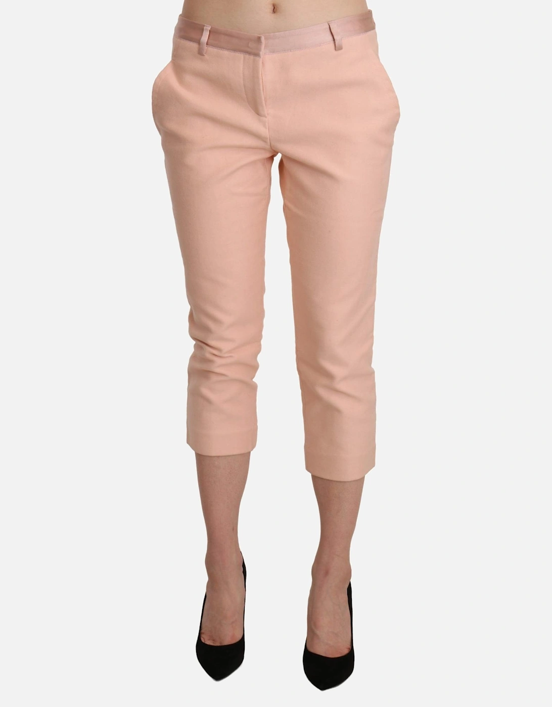 Capri Pants Peach Women - Pink Jeans, 5 of 4