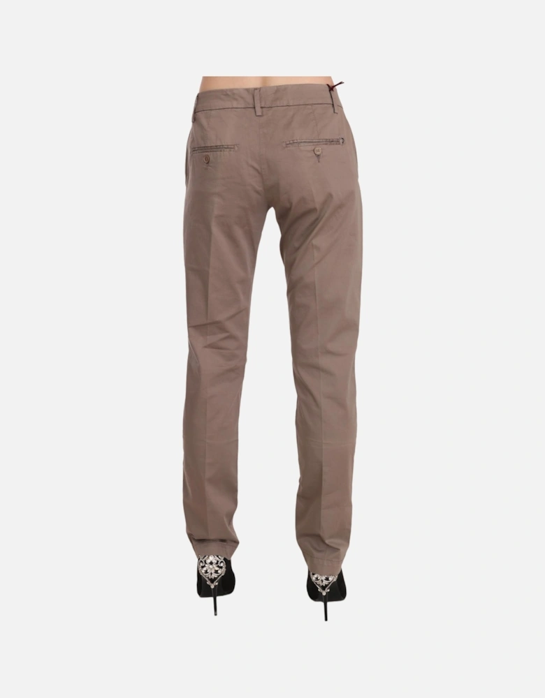 PAN70185 Straight Leg Pants Women - Brown Jeans