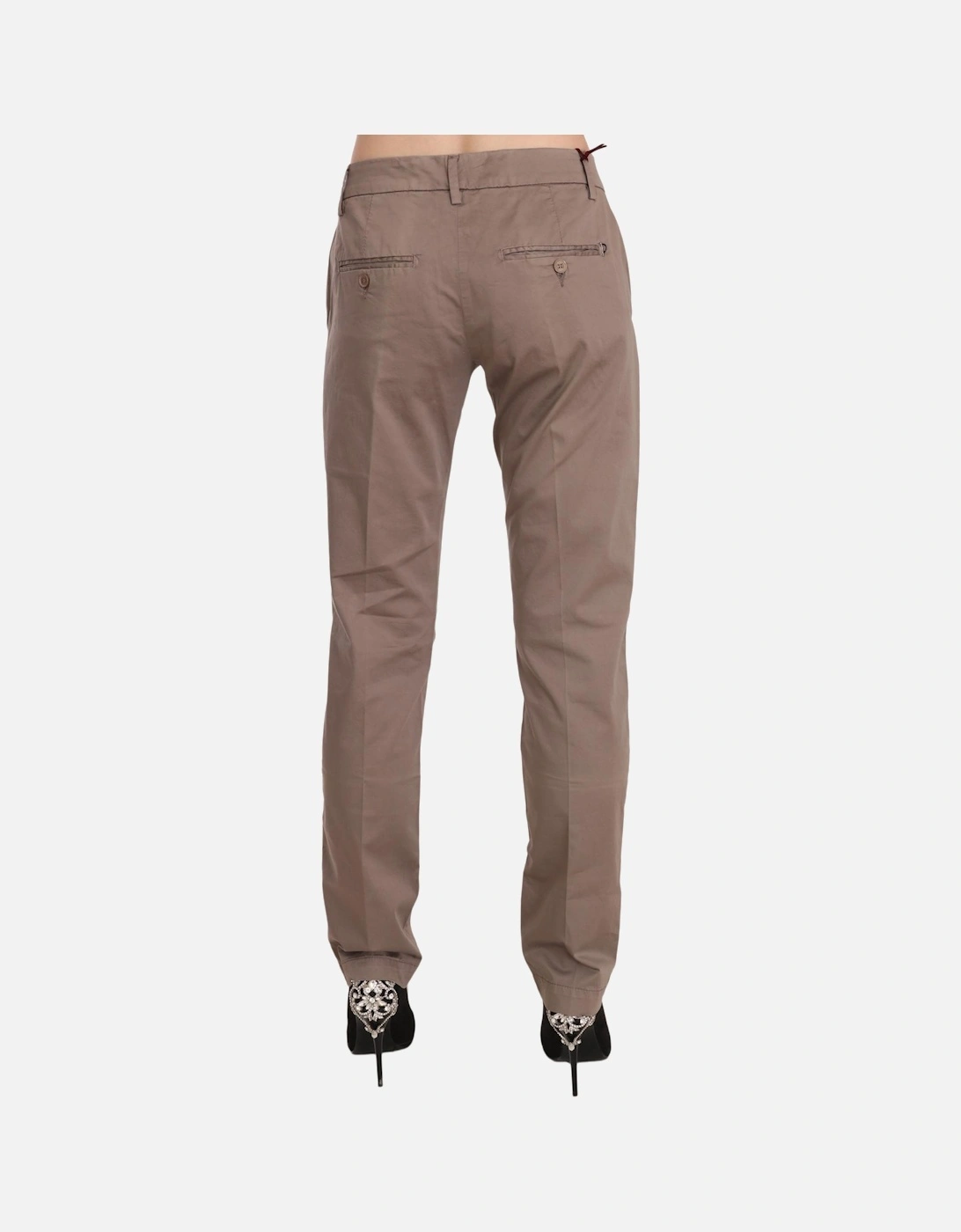 PAN70185 Straight Leg Pants Women - Brown Jeans