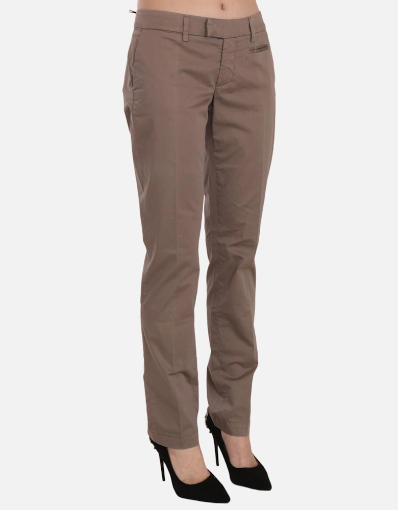 PAN70185 Straight Leg Pants Women - Brown Jeans