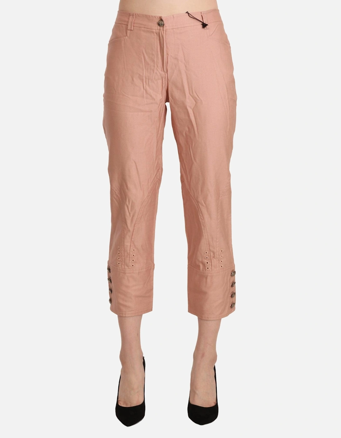Cropped Pants Casual Style Women - Pink Jeans, 5 of 4