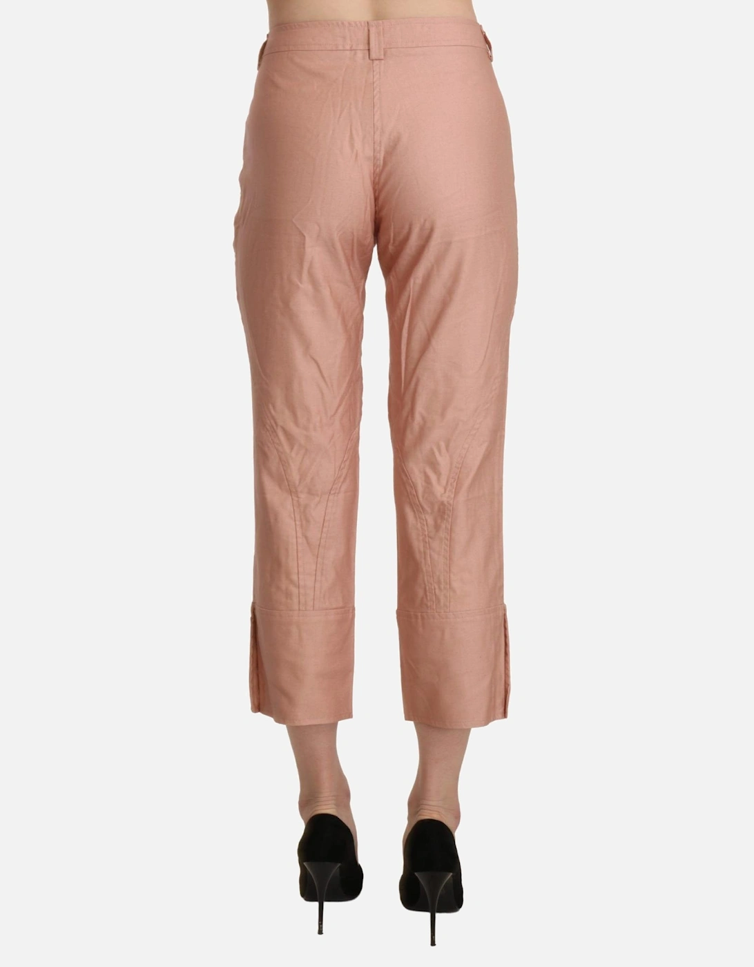 Cropped Pants Casual Style Women - Pink Jeans